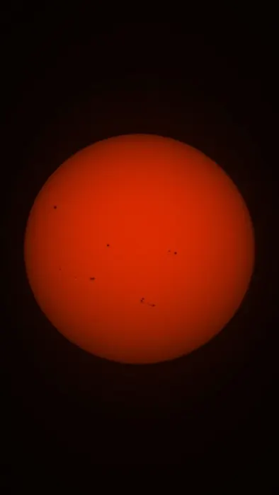 The Sun through a solar filter