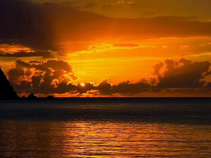Sunset in the British Virgin Islands (BVI)