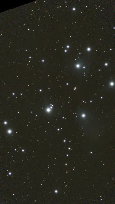 Incomplete mosaic of Pleiades