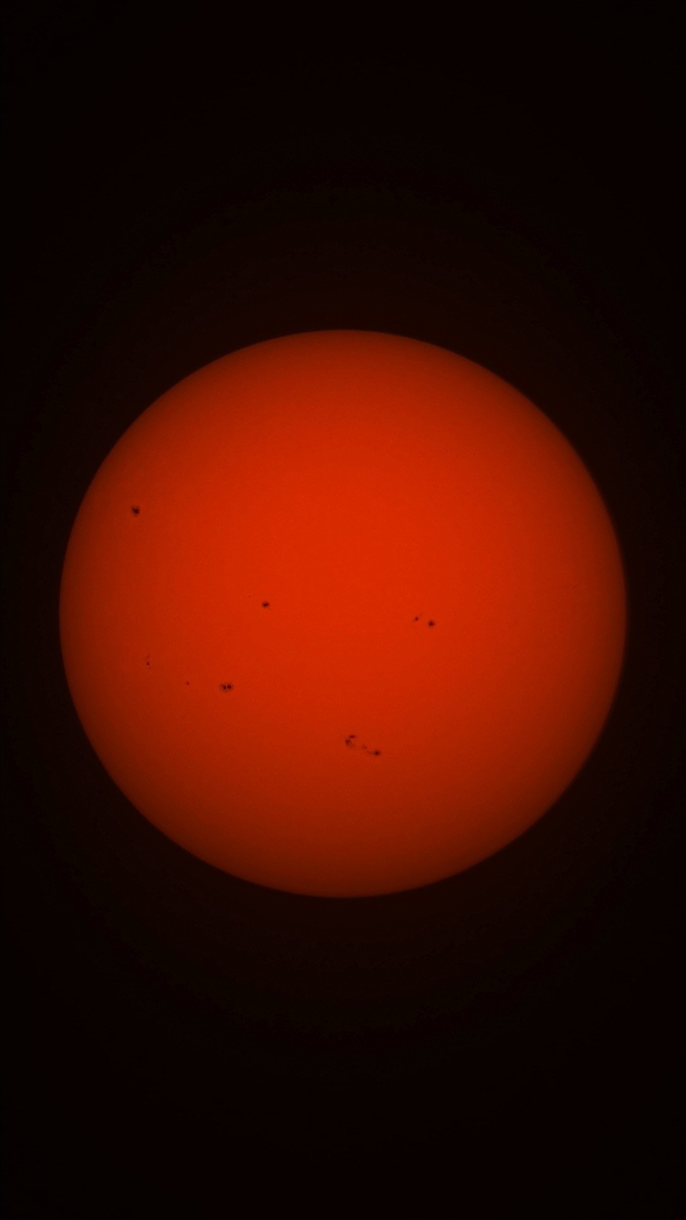The Sun through a solar filter