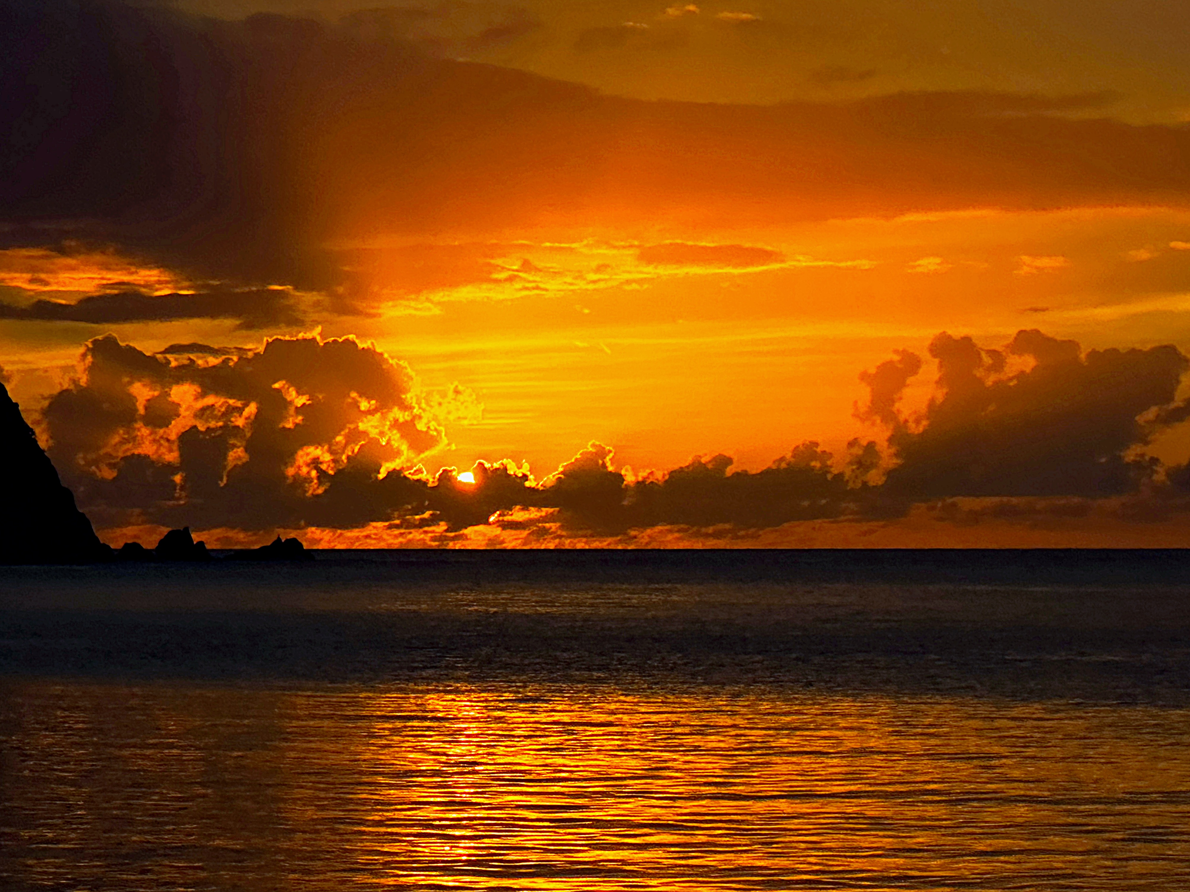 Sunset in the British Virgin Islands (BVI)