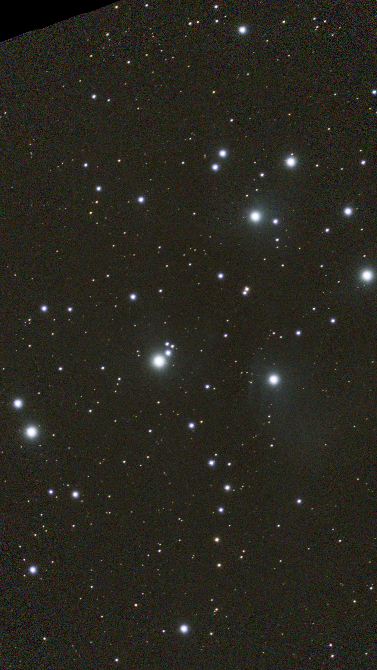 Incomplete mosaic of Pleiades